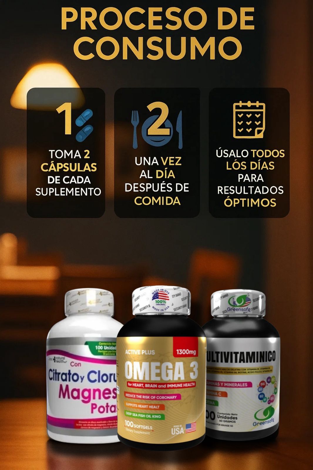 💥Combo Premium Bienestar: Energía🔋+ Defensas🧑🏼‍⚕️ + Corazón🫀