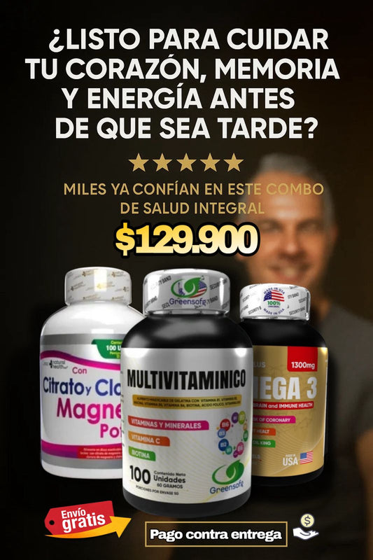 💥Combo Premium Bienestar: Energía🔋+ Defensas🧑🏼‍⚕️ + Corazón🫀