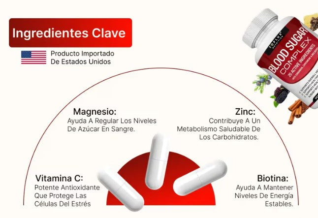 🩸 Control Natural del Azúcar en Sangre – Blood Sugar Complex