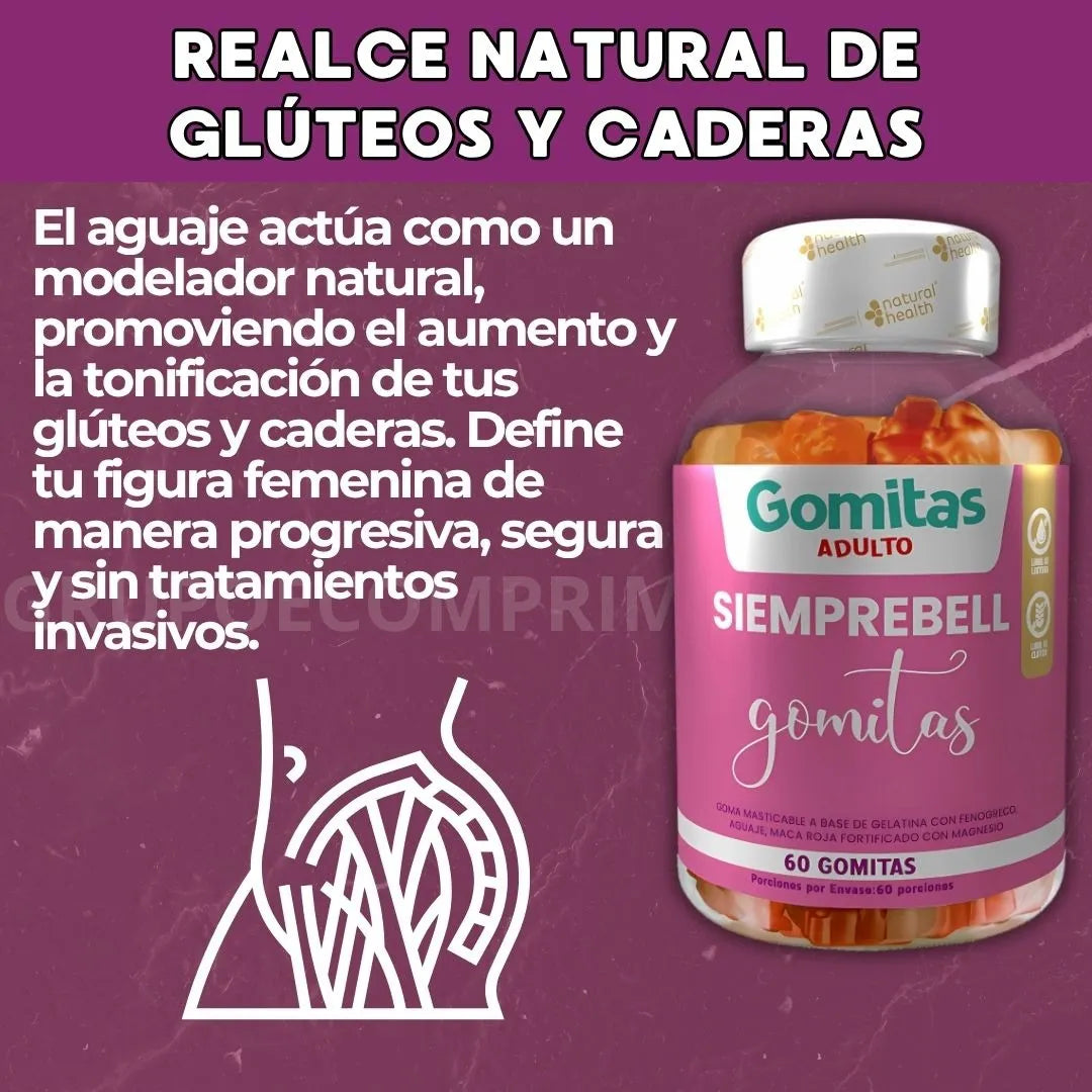 🌸 ¡TRANSFORMA TU RUTINA DE BELLEZA! 🌟 2 Frascos de Gomitas SIEMPREBELL + 🎁 COLÁGENO GRATIS 💕 ¡SÓLO POR HOY! 🚚 ENVÍO GRATIS + PAGO CONTRA ENTREGA