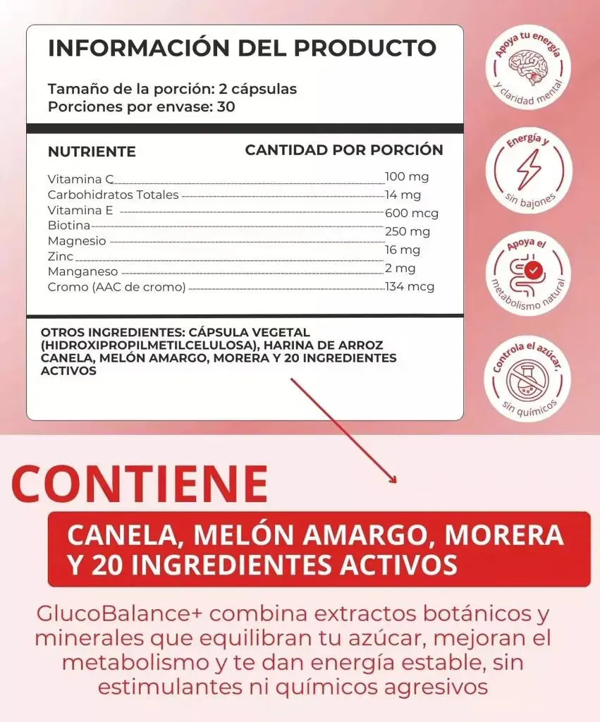 🩸 Control Natural del Azúcar en Sangre – Blood Sugar Complex