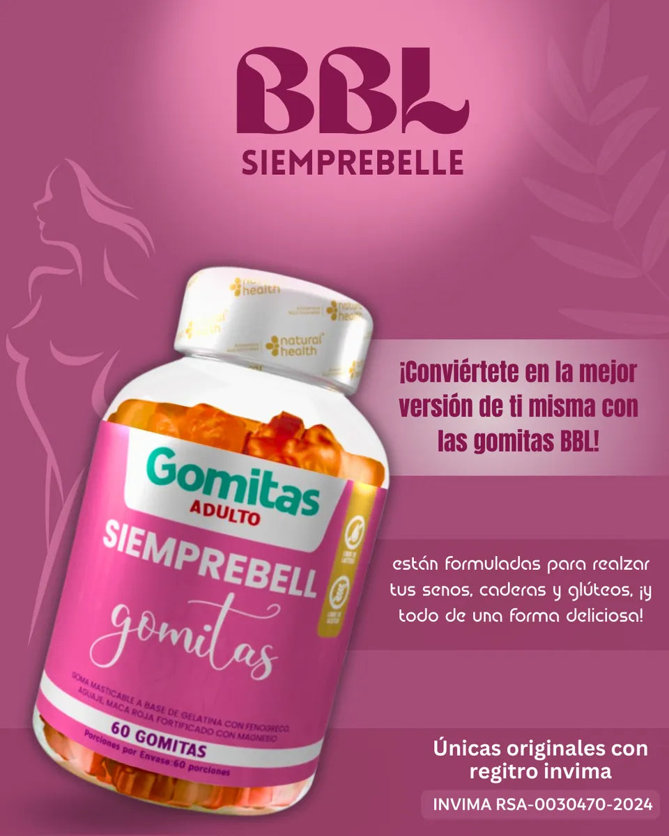 🌸 ¡TRANSFORMA TU RUTINA DE BELLEZA! 🌟 2 Frascos de Gomitas SIEMPREBELL + 🎁 COLÁGENO GRATIS 💕 ¡SÓLO POR HOY! 🚚 ENVÍO GRATIS + PAGO CONTRA ENTREGA