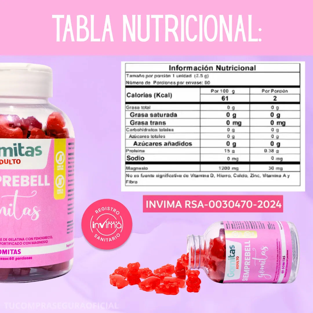 🌸 ¡TRANSFORMA TU RUTINA DE BELLEZA! 🌟 2 Frascos de Gomitas SIEMPREBELL + 🎁 COLÁGENO GRATIS 💕 ¡SÓLO POR HOY! 🚚 ENVÍO GRATIS + PAGO CONTRA ENTREGA
