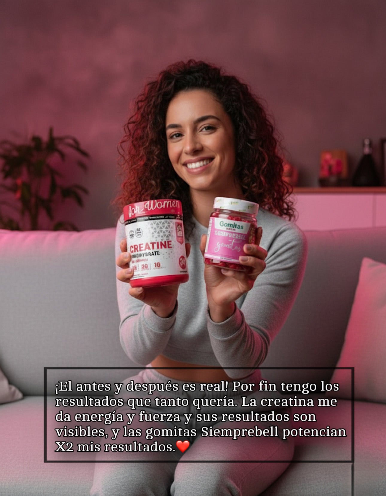 ✨ Combo Cuerpo de Diosa 💪🌸 | Creatina For Women + Gomitas Siemprebell ✨