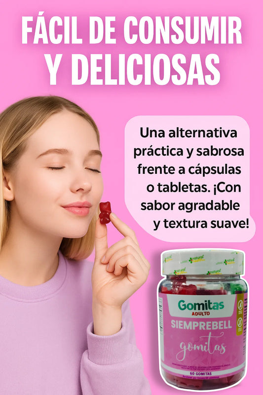 🌸 ¡TRANSFORMA TU RUTINA DE BELLEZA! 🌟 2 Frascos de Gomitas SIEMPREBELL + 🎁 COLÁGENO GRATIS 💕 ¡SÓLO POR HOY! 🚚 ENVÍO GRATIS + PAGO CONTRA ENTREGA