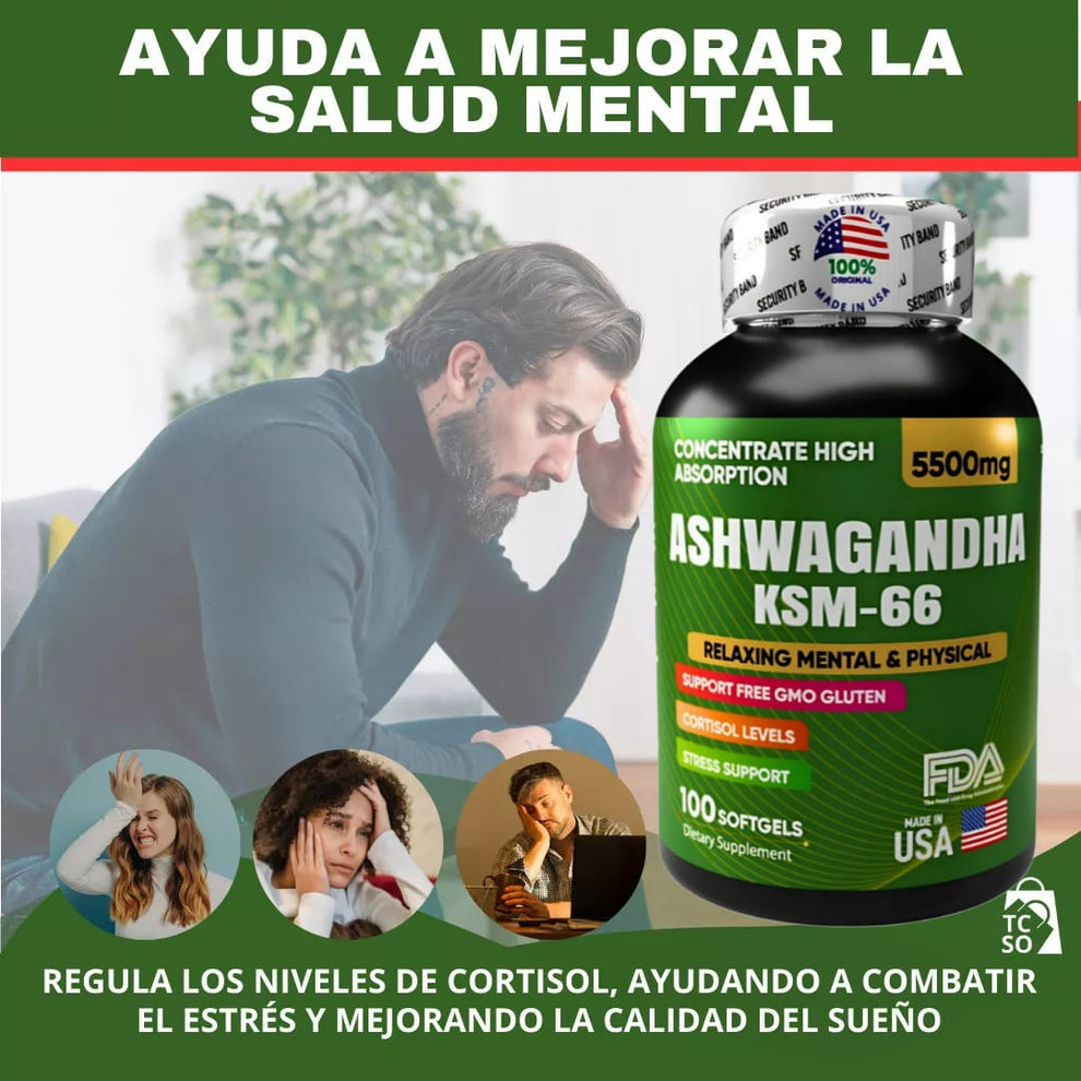 🧠 combo ritual diario nad+resveratrol + ashwagandha ksm-66 + colágeno 500 mg (GRATIS) 🛍️ ✨ potencia tu cuerpo y mente con este combo 100 % importado 🇺🇸