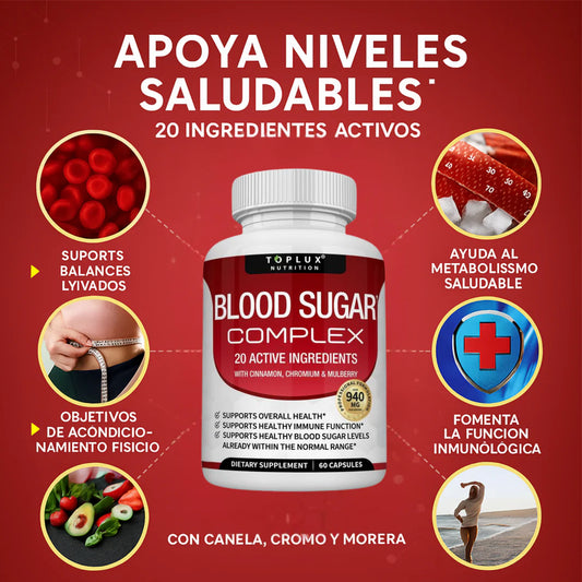 🩸 Control Natural del Azúcar en Sangre – Blood Sugar Complex