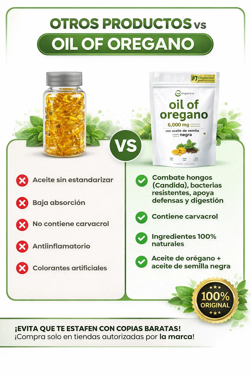 🛡️El Antibiótico Natural Más Poderoso 🌿 Orégano + Semilla Negra | 90 Cápsulas